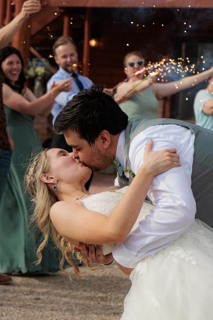 Photography example event wedding kiss